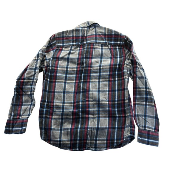 Arizona Jean Mens Plaid Flannel Shirt M Long Sleeve Cotton - Picture 2 of 13